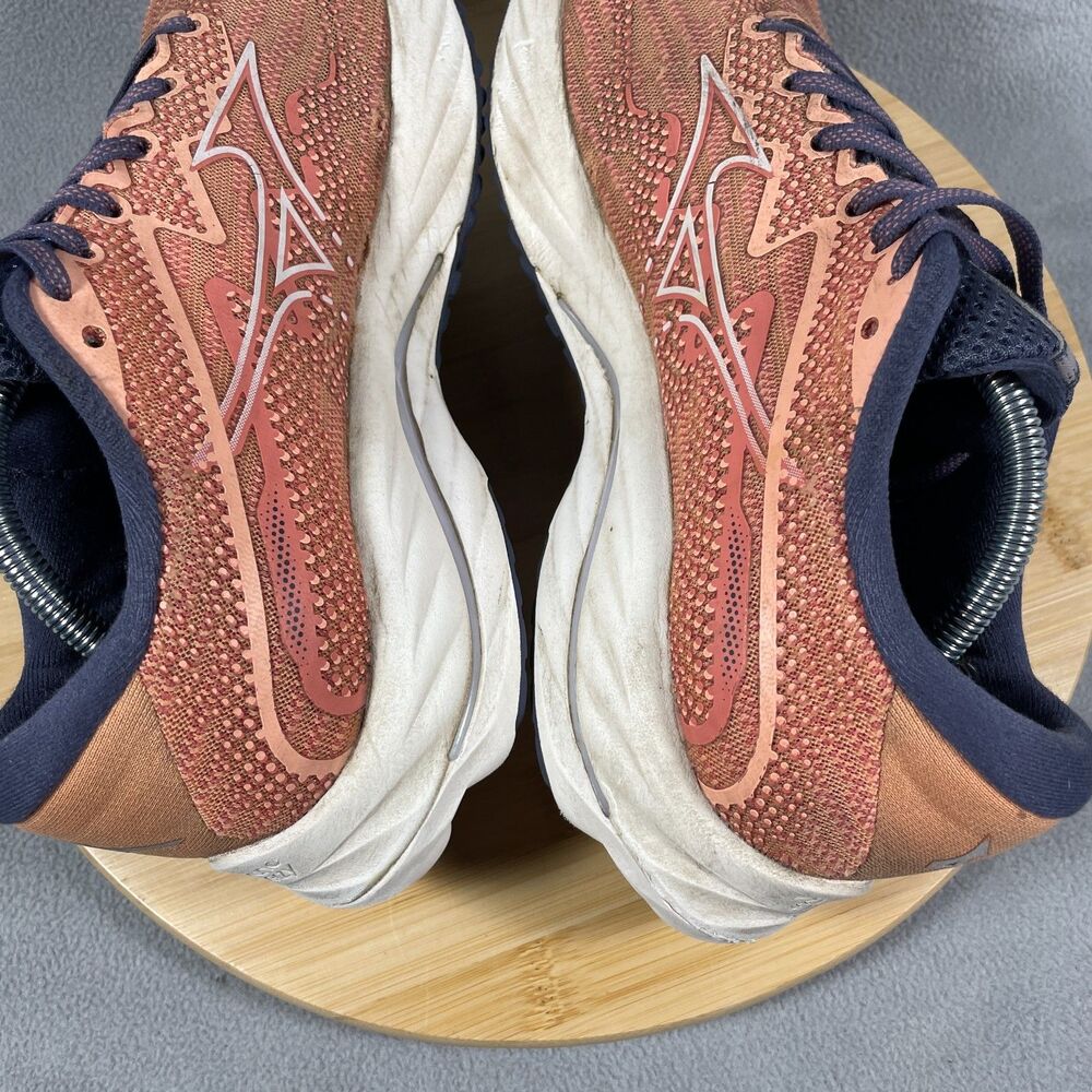 Mizuno Wave Rider 27 Womens Size 8.5 Coral Reef /White Running Shoes Sneakers - Picture 12 of 16